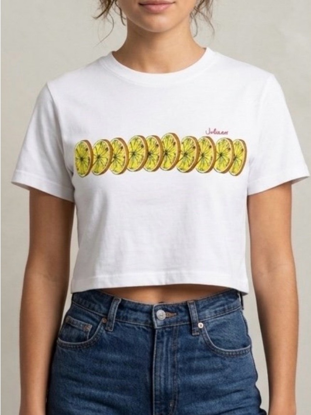 Cooke Collective Women’s XS Jalisco Lemon Slice Crop Top – NWT
